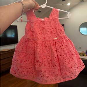 Mayoral Pink Eyelet Kids Dress